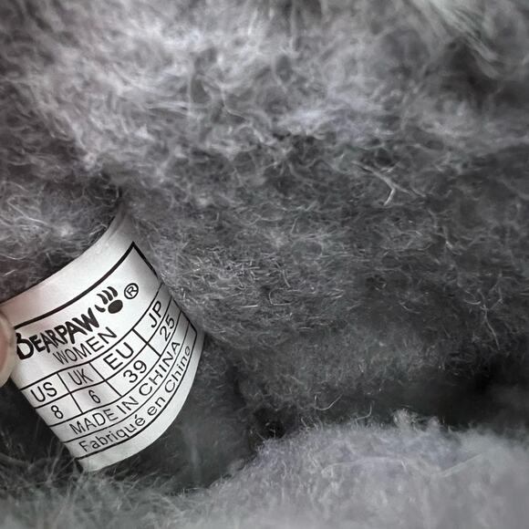 Bearpaw Cora 2664W Women’s Mid Calf Cow Suede Upper Faux Outside Fur Gray Size 8 - Picture 12 of 12